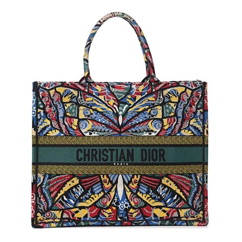 christian dior canvas embroidered